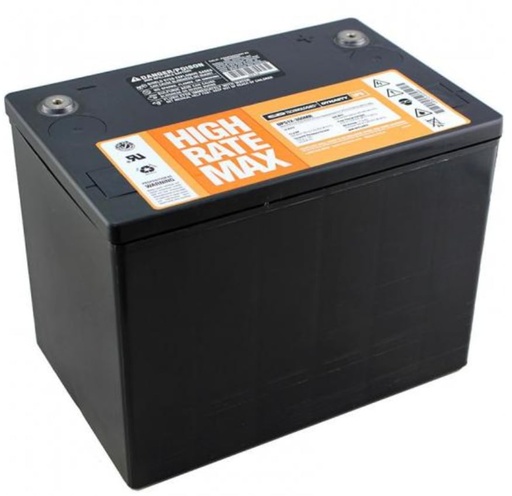 Batterie AGM 12v 77.8Ahr (de charge profond, usage) L10.27x6.83xH8.1po (bonne pour Quadriporteur) 58.4 lbs